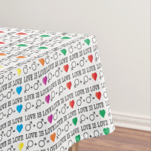 Nappe LOVE est LOVE égalité citation dans les couleurs