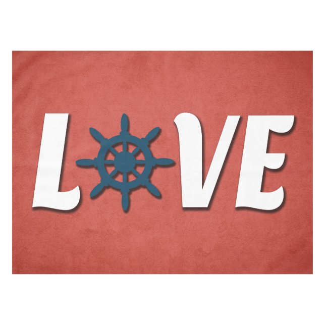 Nappe Love nautique design (Devant (Horizontal))