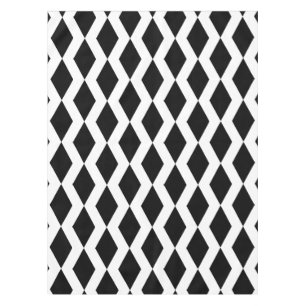 Nappe Lozenge forme Motif diamant noir et blanc