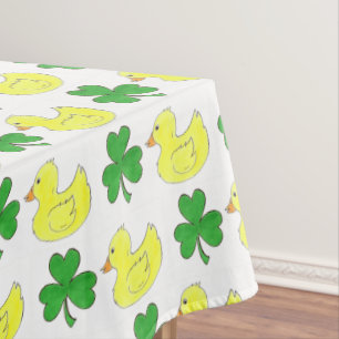 Nappe Lucky Duck Irlandais Shamrock Clover Rubber Ducky