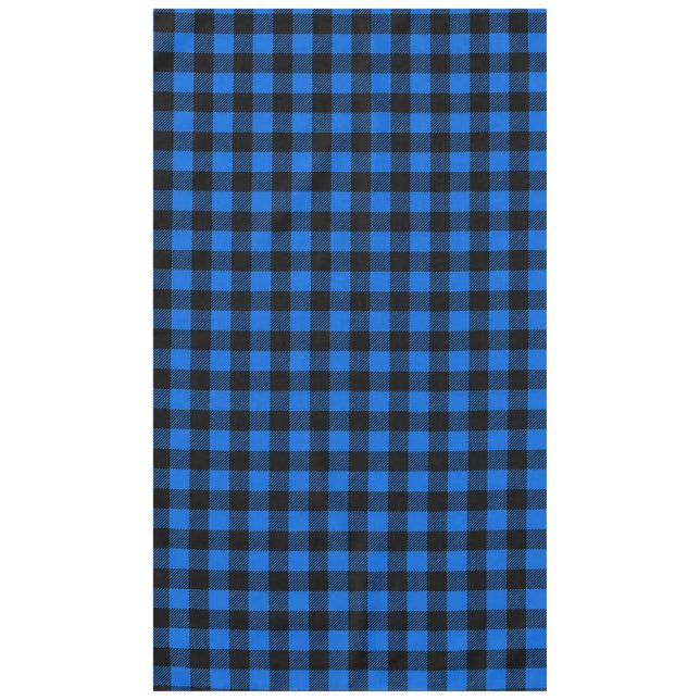 Nappe Lumberjack Style - tissu bleu + vos idées (Devant)
