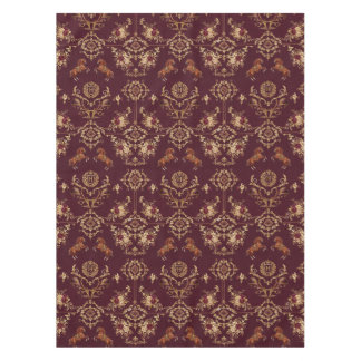 Nappe Luxe Équestre Bourgogne et Or