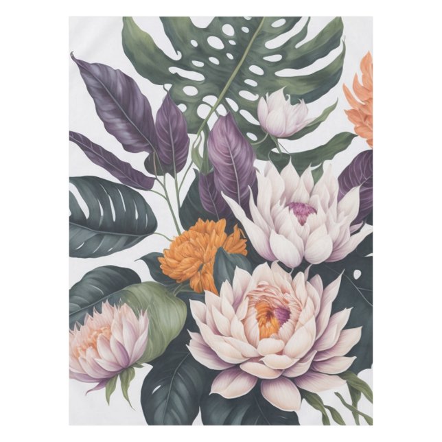 Nappe Lys d'eau personnalisée monstère feuilles (Devant)