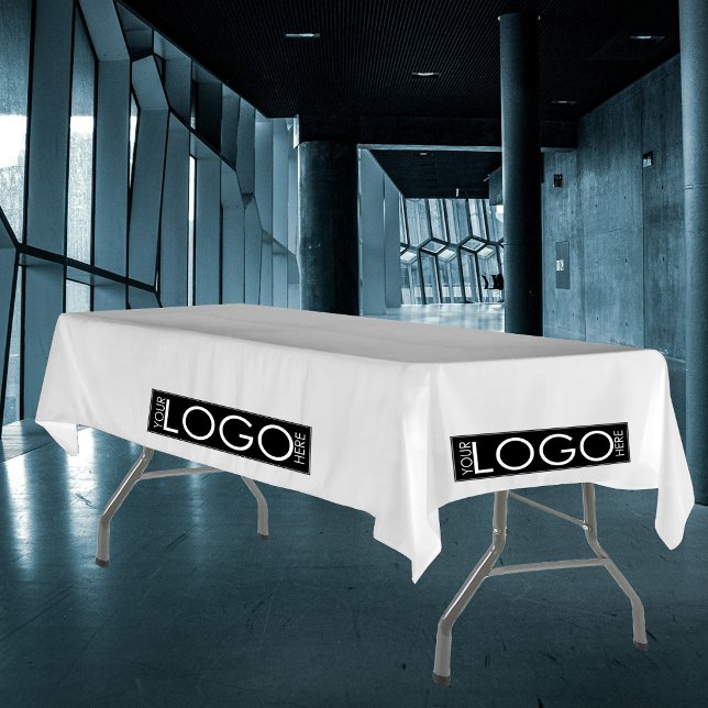 Nappe Magasin Éphémère Entreprise Logo Rectangle Foire-E (Pop Up Shop Business Rectangle Logo Trade Show Tablecloth)