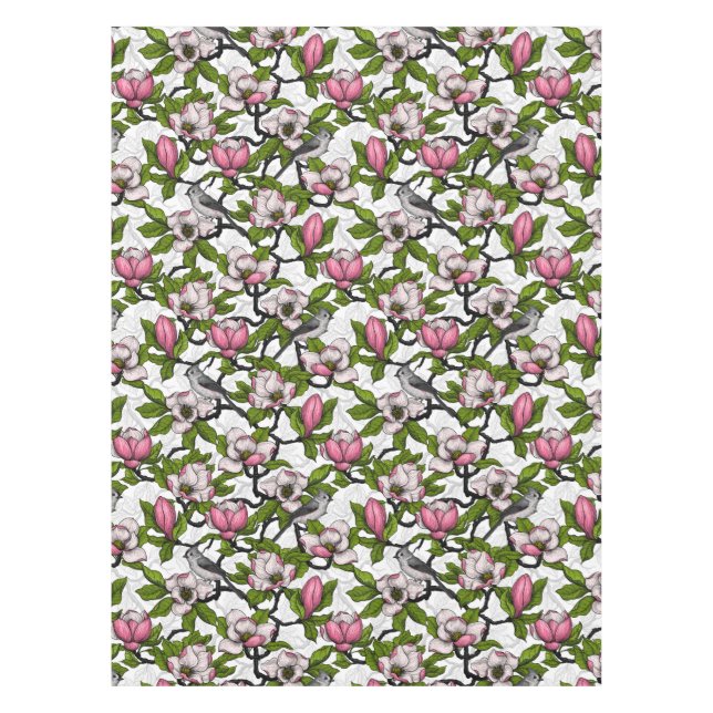 Nappe Magnolia en floraison et tireur (Devant)