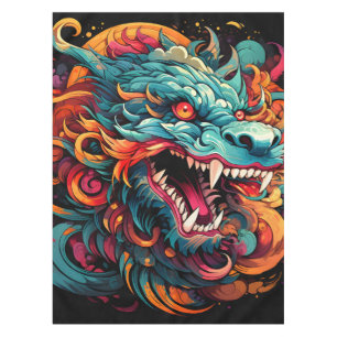 Nappe Majesté du Dragon Oriental Moderne