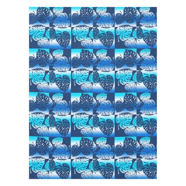 Nappe Makua Monstera Tropical Hawaiian Striped Blend (Devant)