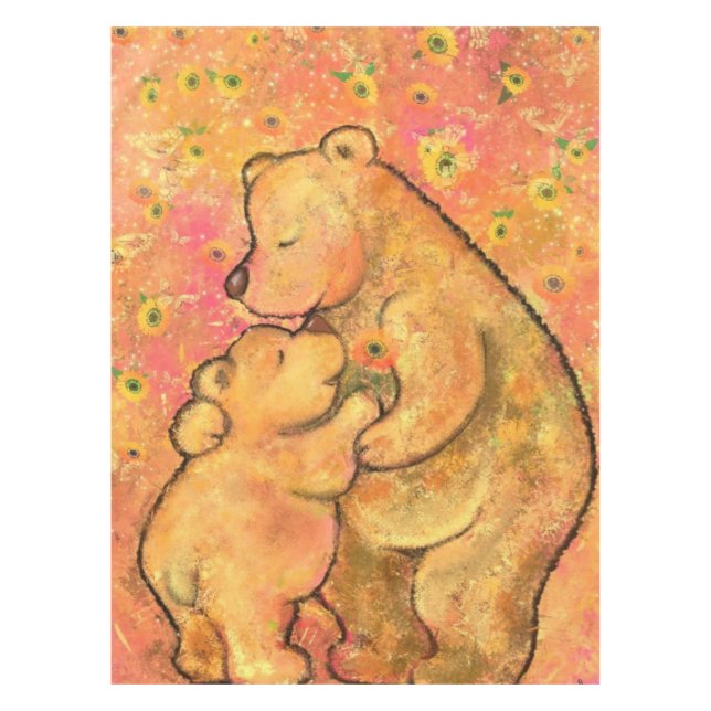 Nappe Maman et ours de bébé - Fête des mères - Hug (Devant)