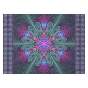 Nappe Mandala à partir de la couleur centrale Art fracta