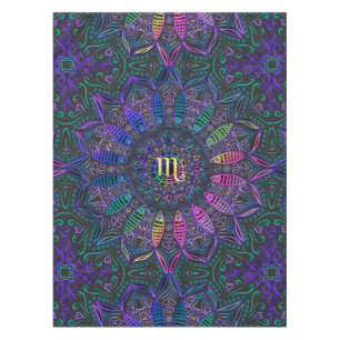 Nappe Mandala de Scorpion de signe de zodiaque