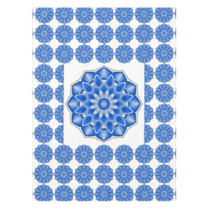 Nappe Mandala en bleu