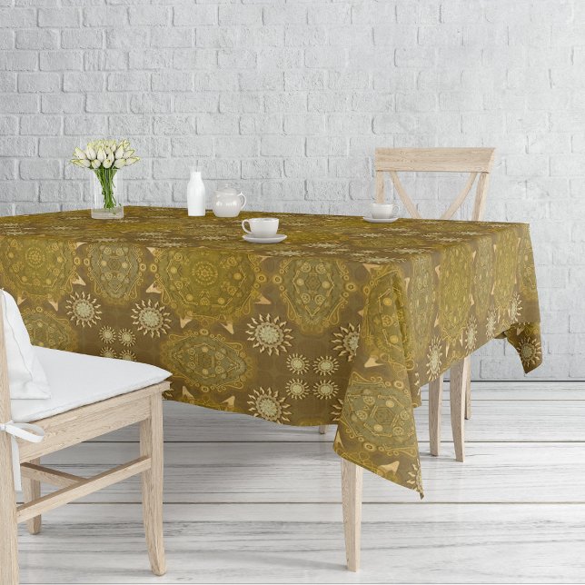 Nappe Mandala moderne hexa or ursidae (le motif) (Créateur téléchargé)