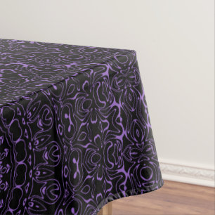 Nappe Mandala Violet Améthyste à Symétrie Intriquée