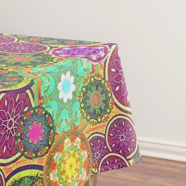 Nappe Mandalas Colorés (In Situ)