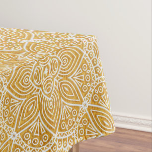 Nappe Mandalas d'or de divers modèles de Cercle géométri