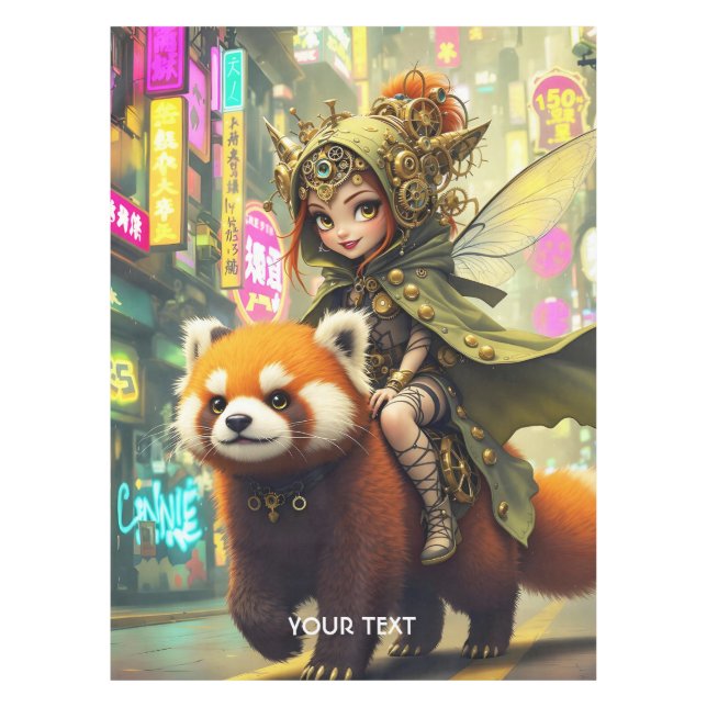 Nappe Manège Fantastique Panda Sauvage Mignon (Devant)