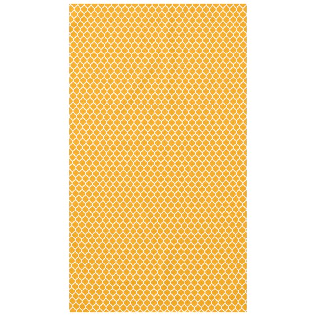 Nappe Mango Orange Maroc Quatrefoil Printemps Motif (Devant)