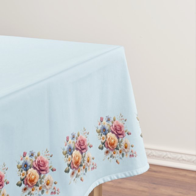 Nappe Mantel Azul Flores para Celebrar (In Situ)