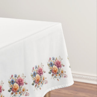 Nappe Mantel Blanco Flores para Celebrar