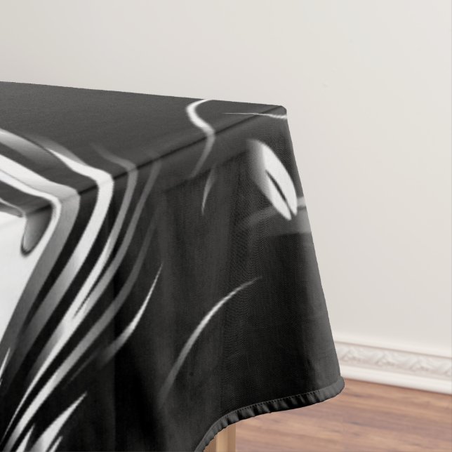 Nappe Marbre blanc, graphique en filigrane noir (In Situ)
