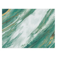Marbre peint accentué vert d'or vert de jade