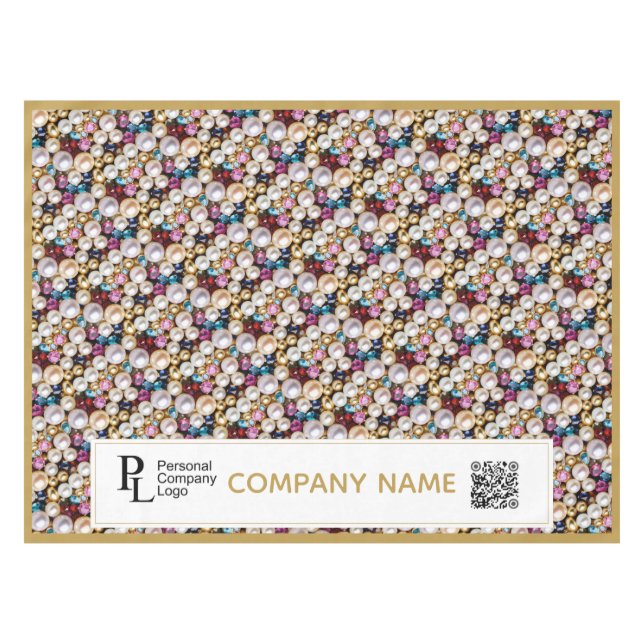 Nappe Marché de bijoux Stall Artisanat Promo Perles (Devant (Horizontal))