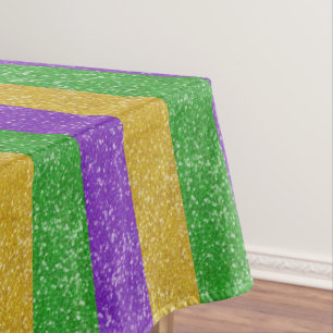Nappe Mardi Gras Couleurs Parties scintillant Stripe Bli