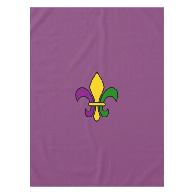 Nappe Mardi gras fleur-de-lys (Devant)