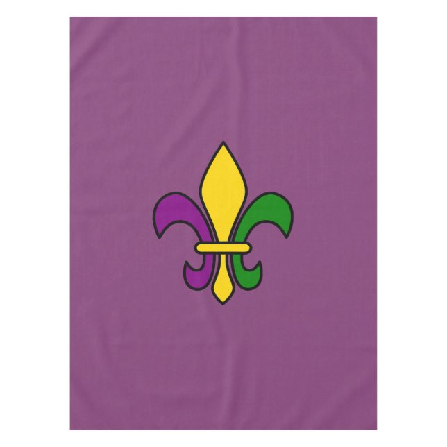 Nappe Mardi Gras fleur-de-lys (Devant)