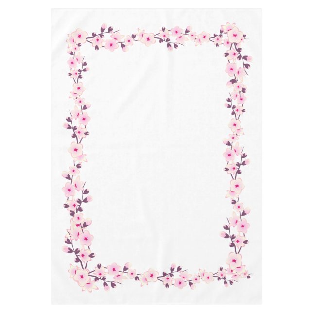 Nappe Mariage aux fleurs de cerisier de fleurs flo (Devant)
