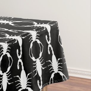 Nappe Mariage Blanc Gothique Scorpions Motif