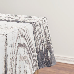 Nappe Mariage campagnard chic minable en bois blanc