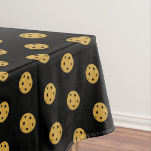 Nappe Mariage de la fête de Pickleball Bachelor noir et