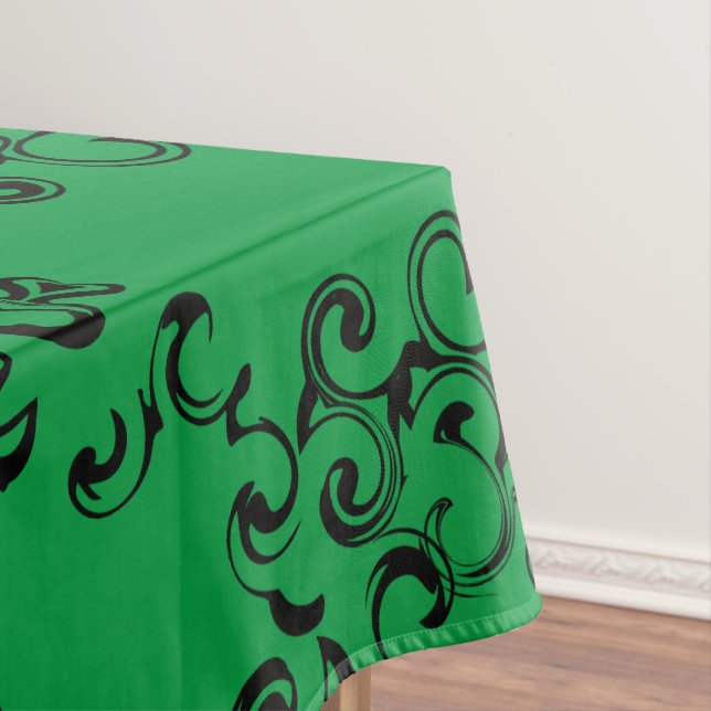 Nappe Mariage gothique vert et noir (In Situ)