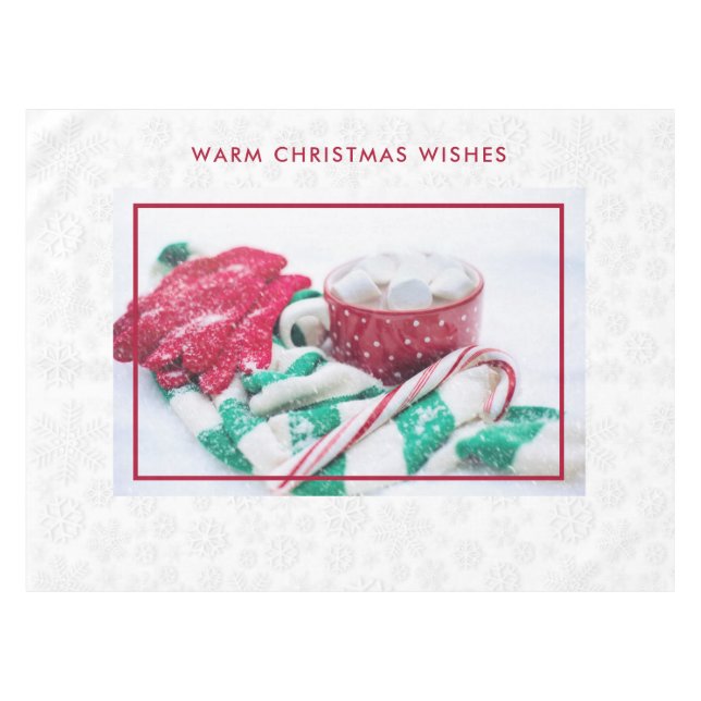 Nappe Marshmallows au cacao chaud & Noël Sucre de canne (Devant (Horizontal))