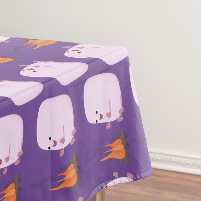 Nappe Marshmallows mignons roses par dessin animé sur le (In Situ)