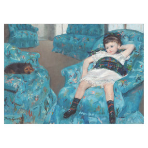 Nappe Mary Cassatt - Petite fille dans un fauteuil bleu