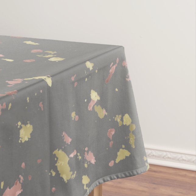 Nappe Matte Gold et Rose Gold Flakes gris foncé chaud (In Situ)