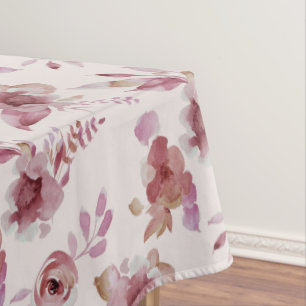 Nappe Mauve rose Élégant Floral Chic Baby shower fille