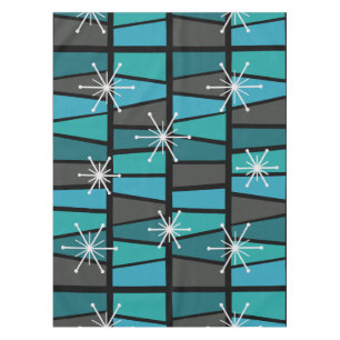 Nappe MCM géométrique Abstrait Turquoise Turquoise