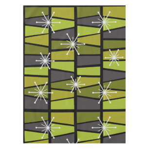 Nappe MCM géométrique Vert olive Abstrait