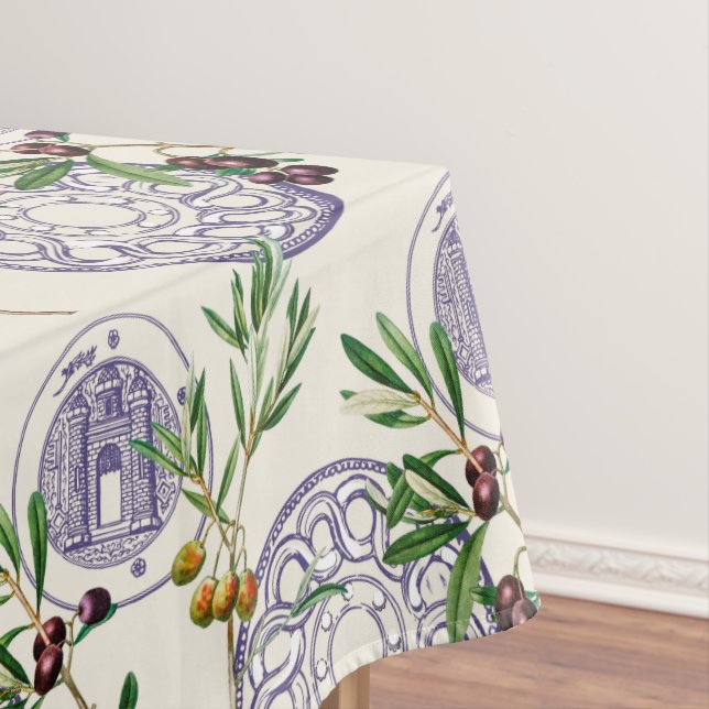Nappe méditerranéen, style toscan, olives motif     (In Situ)