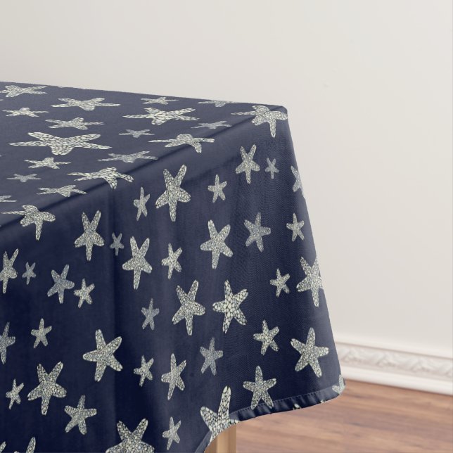 Nappe Mer de motif d'étoiles de mer (In Situ)