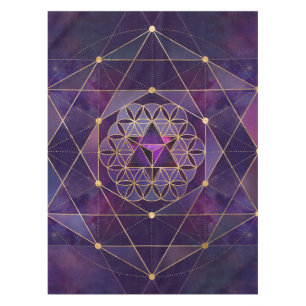 Nappe Merkabah en fleur de vie - Géométrie sacrée