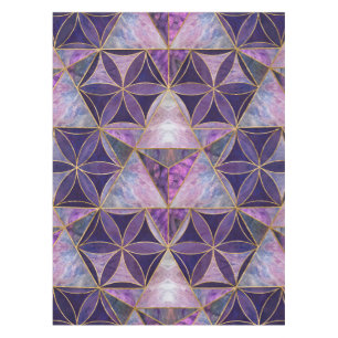 Nappe Merkabah sur Fleur de vie motif