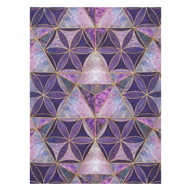 Nappe Merkabah sur Fleur de vie motif (Devant)