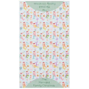Nappe Mermaid Père Noël Noël