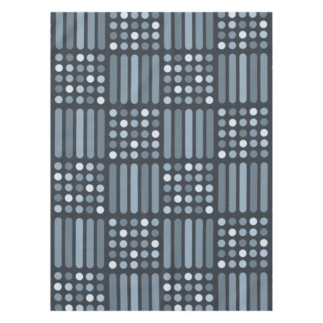 Nappe Mi-siècle Circles modernes Lignes Ardoise (Devant)