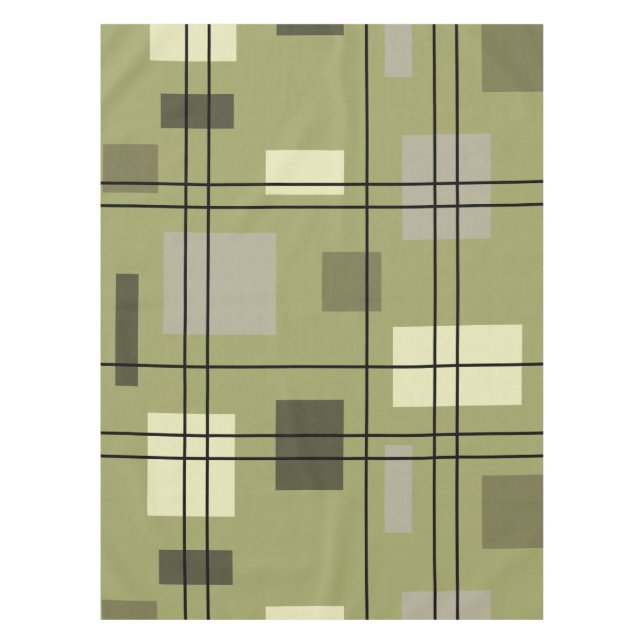 Nappe Mi-siècle moderne géométrique 18 (Devant)