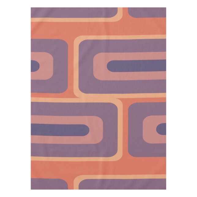 Nappe Mi-Siècle Moderne Long Rectangles colorées 2 (Devant)